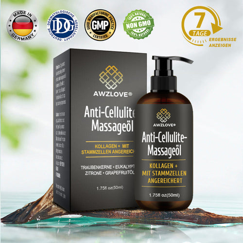 Awzlove® Luxuriöses Kollagen- & Pflanzenstammzellen Anti-Cellulite-Massageöl 🎉 (🔥 Nur für kurze Zeit: 70 % Rabatt!)