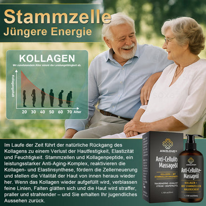 Awzlove® Luxuriöses Anti-Cellulite-Massageöl mit Kollagen und Stammzellen (🔥Nur für kurze Zeit 70 % reduziert!)💜💜💜